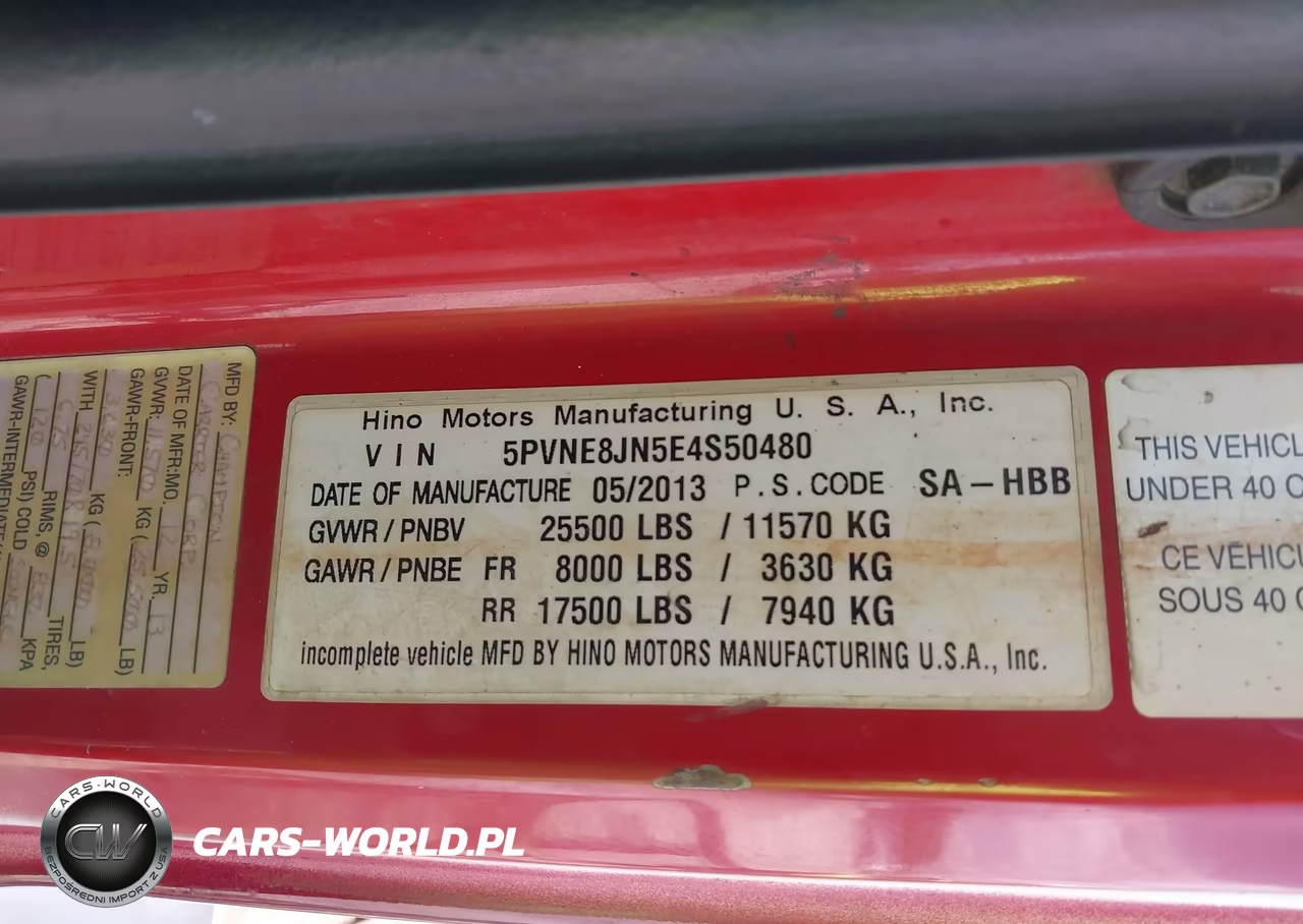 2014 Hino 258-268 VIN:5PVNE8JN5E4S50480 - 8