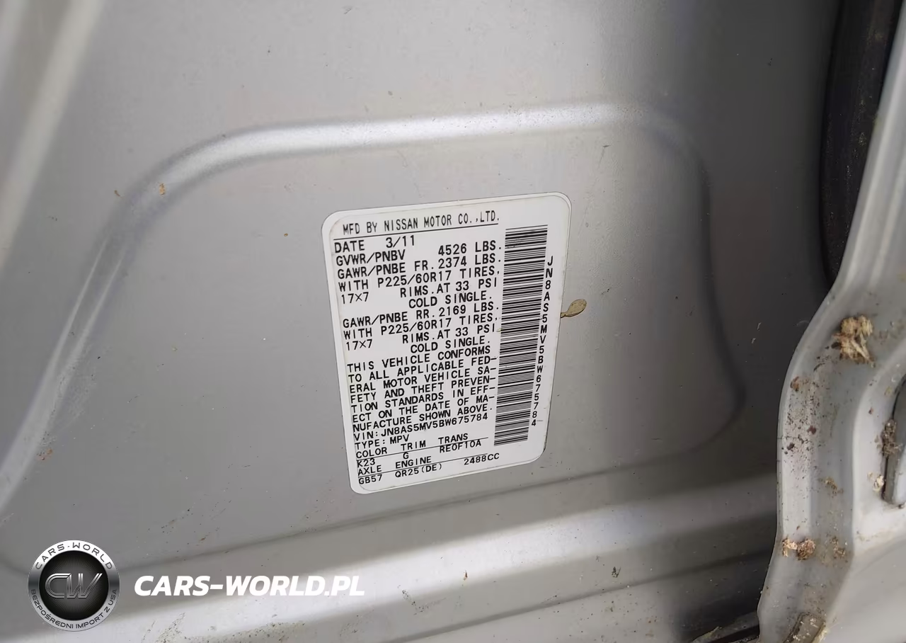 2011 Nissan Rogue Sv VIN:JN8AS5MV5BW675784 - 9