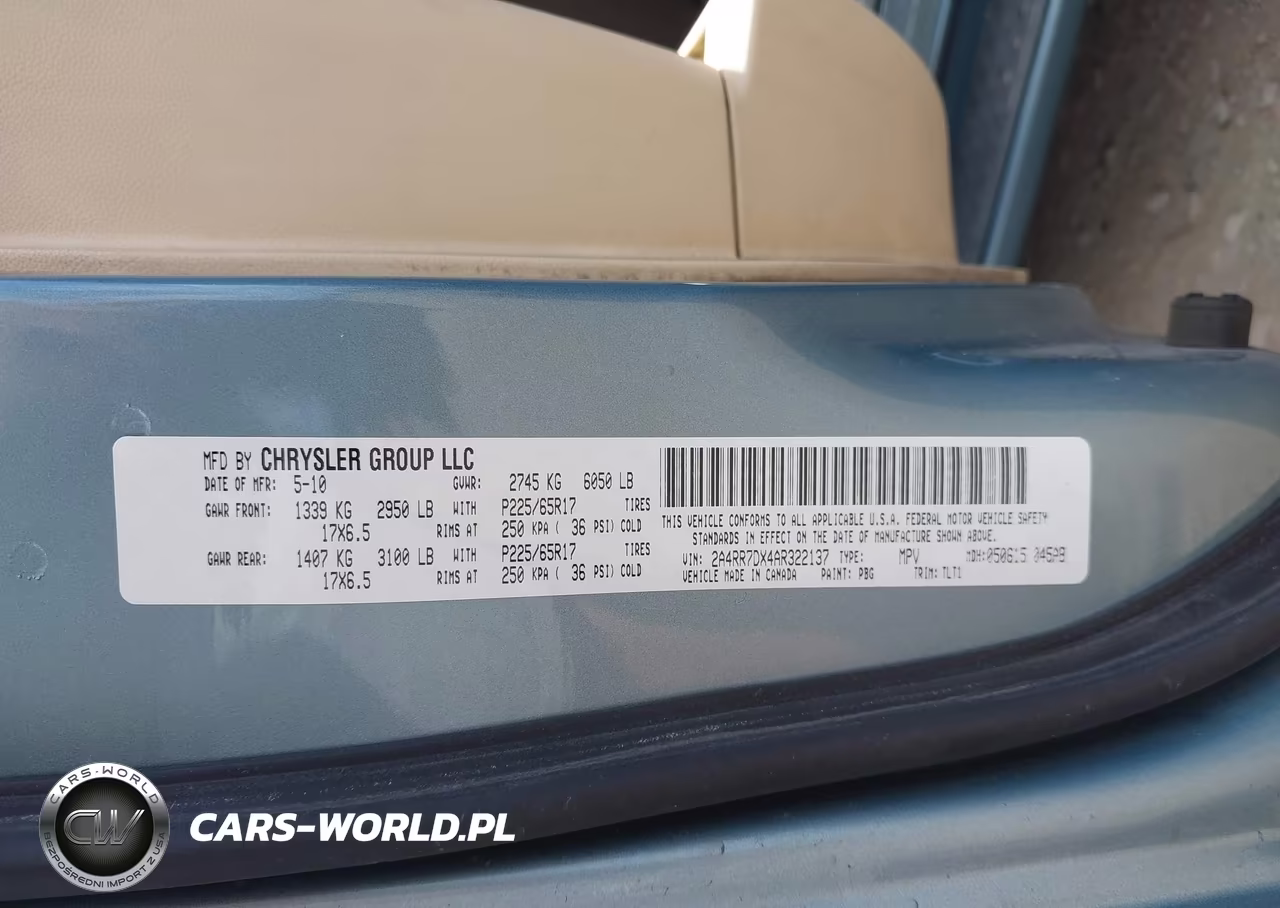 2010 Chrysler Town & Country New Limited VIN:2A4RR7DX4AR322137 - 9