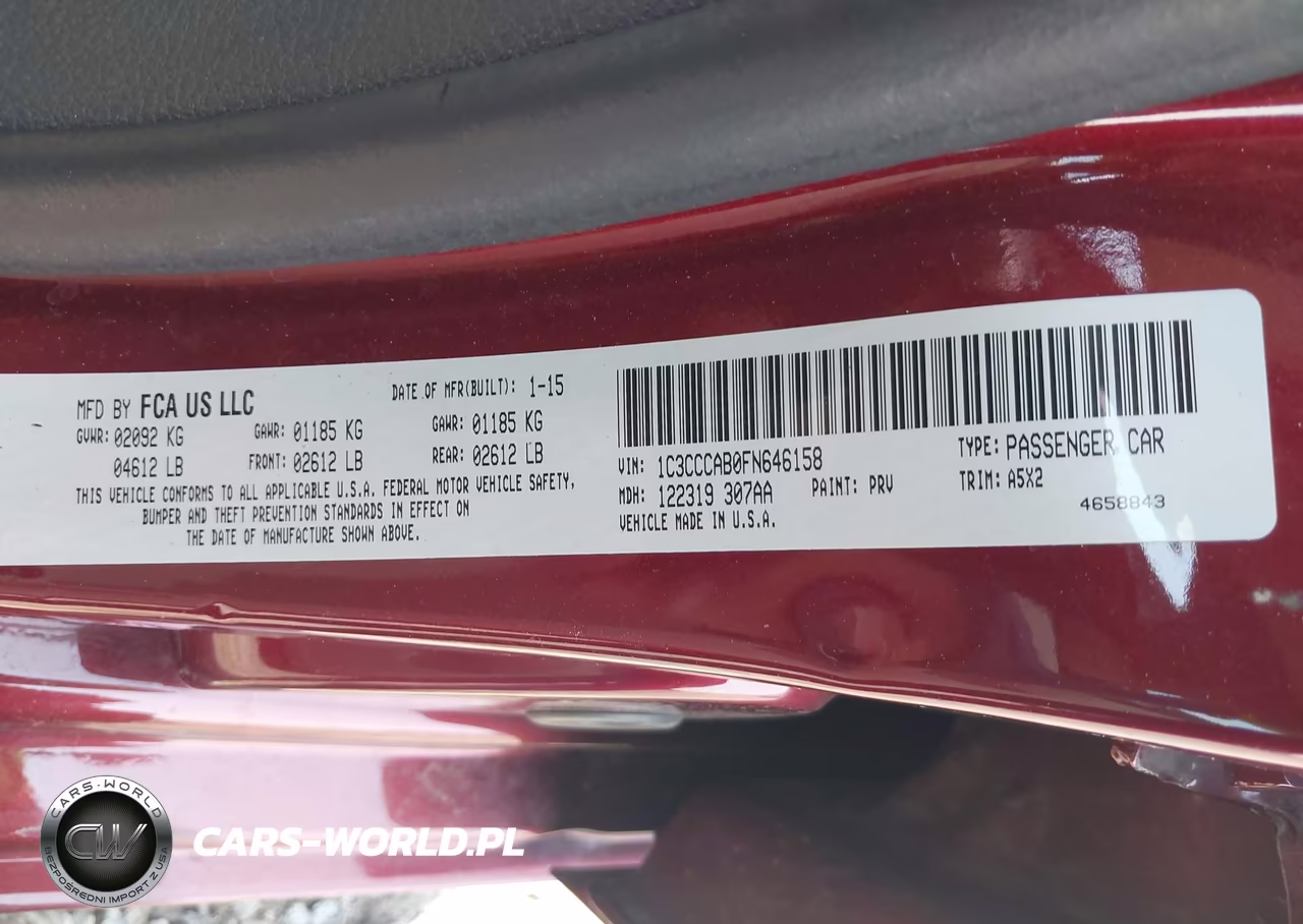 2015 Chrysler 200 Limited VIN:1C3CCCAB0FN646158 - 9