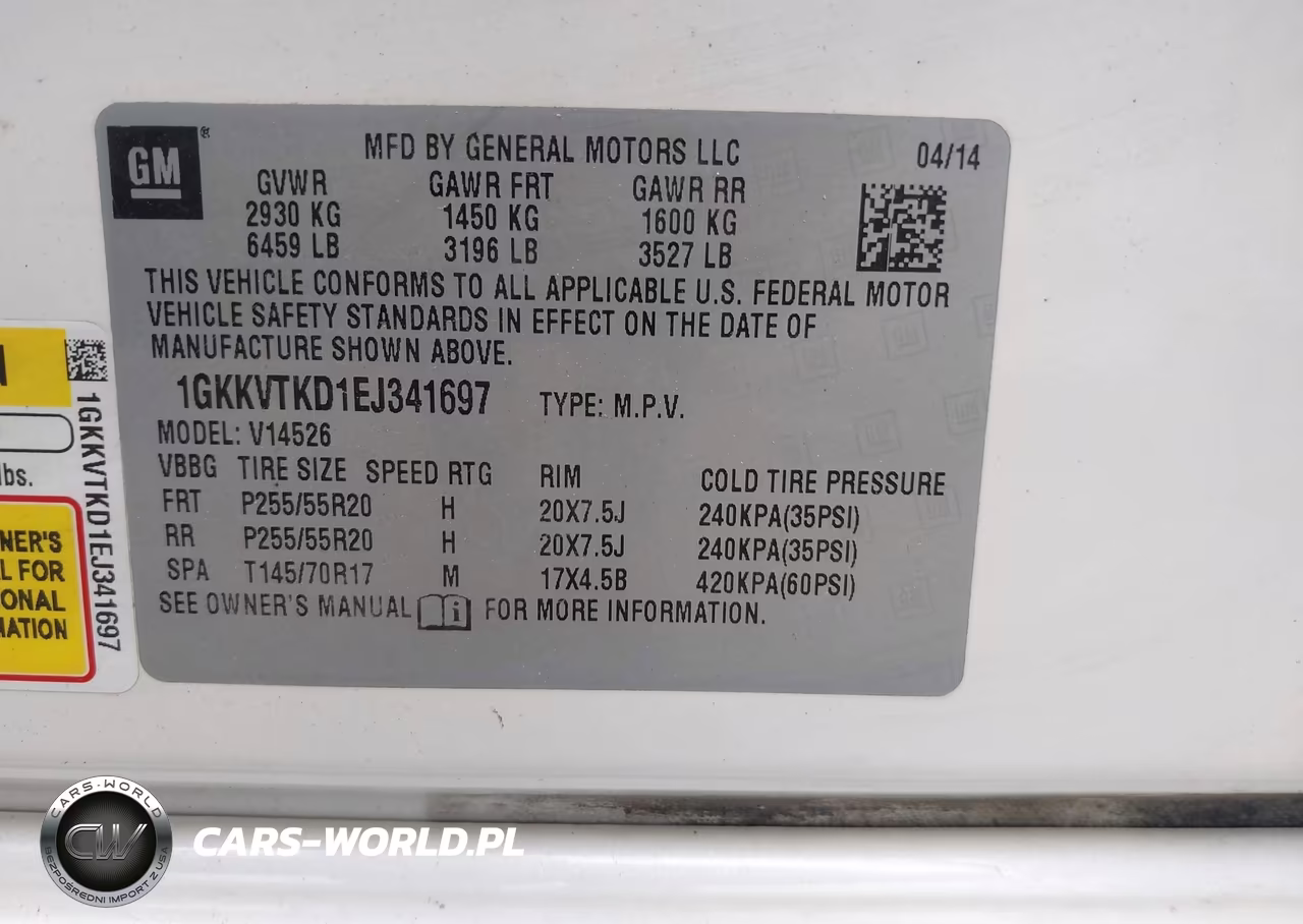 2014 GMC Acadia Denali VIN:1GKKVTKD1EJ341697 - 9