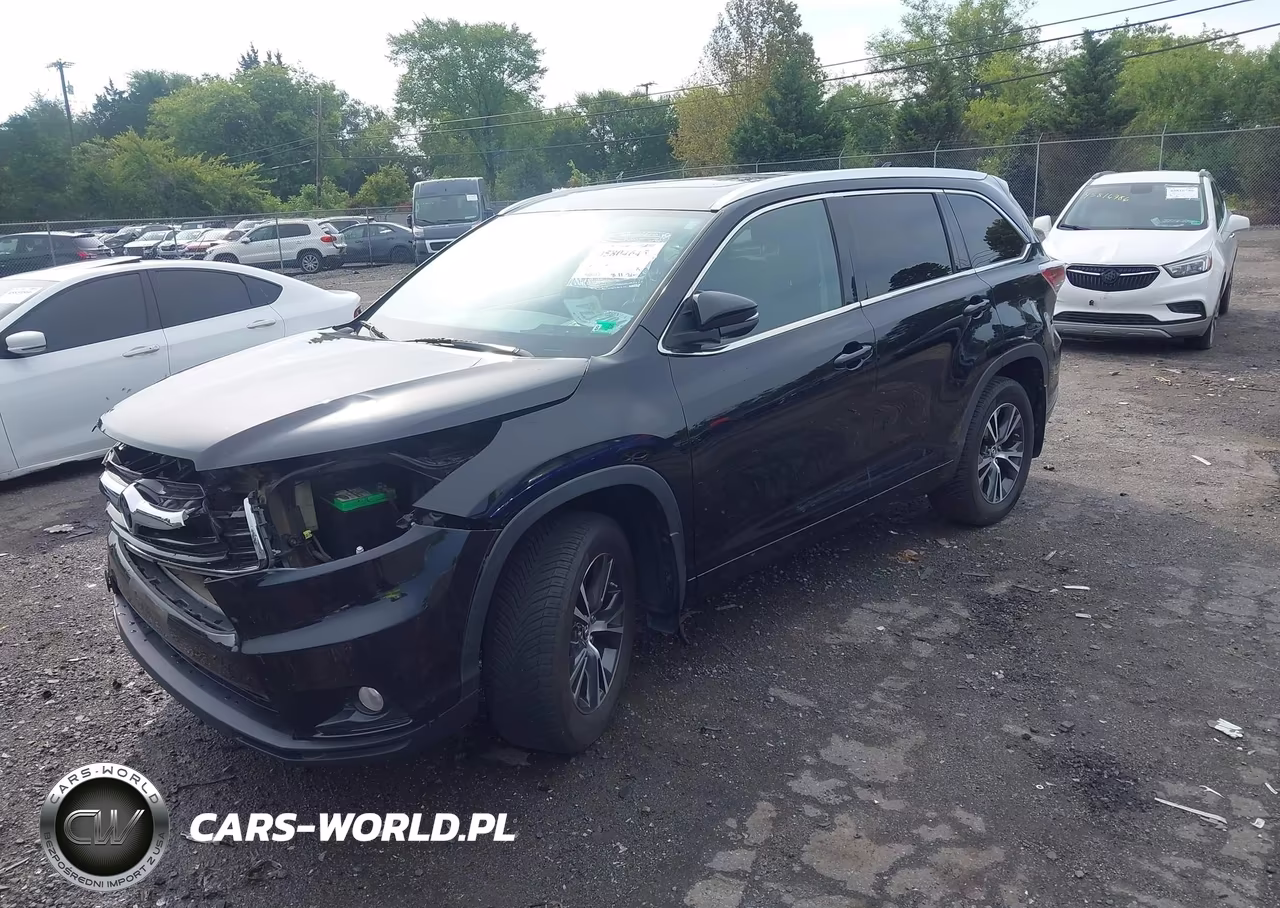 2016 Toyota Highlander Xle V6 VIN:5TDJKRFH6GS309205 - 2