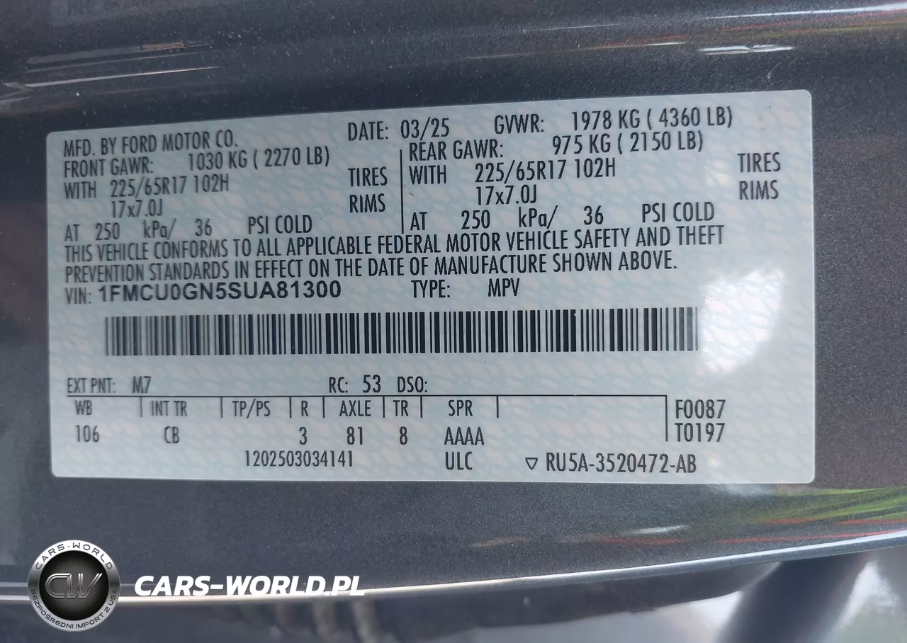 2025 Ford Escape Active VIN:1FMCU0GN5SUA81300 - 9