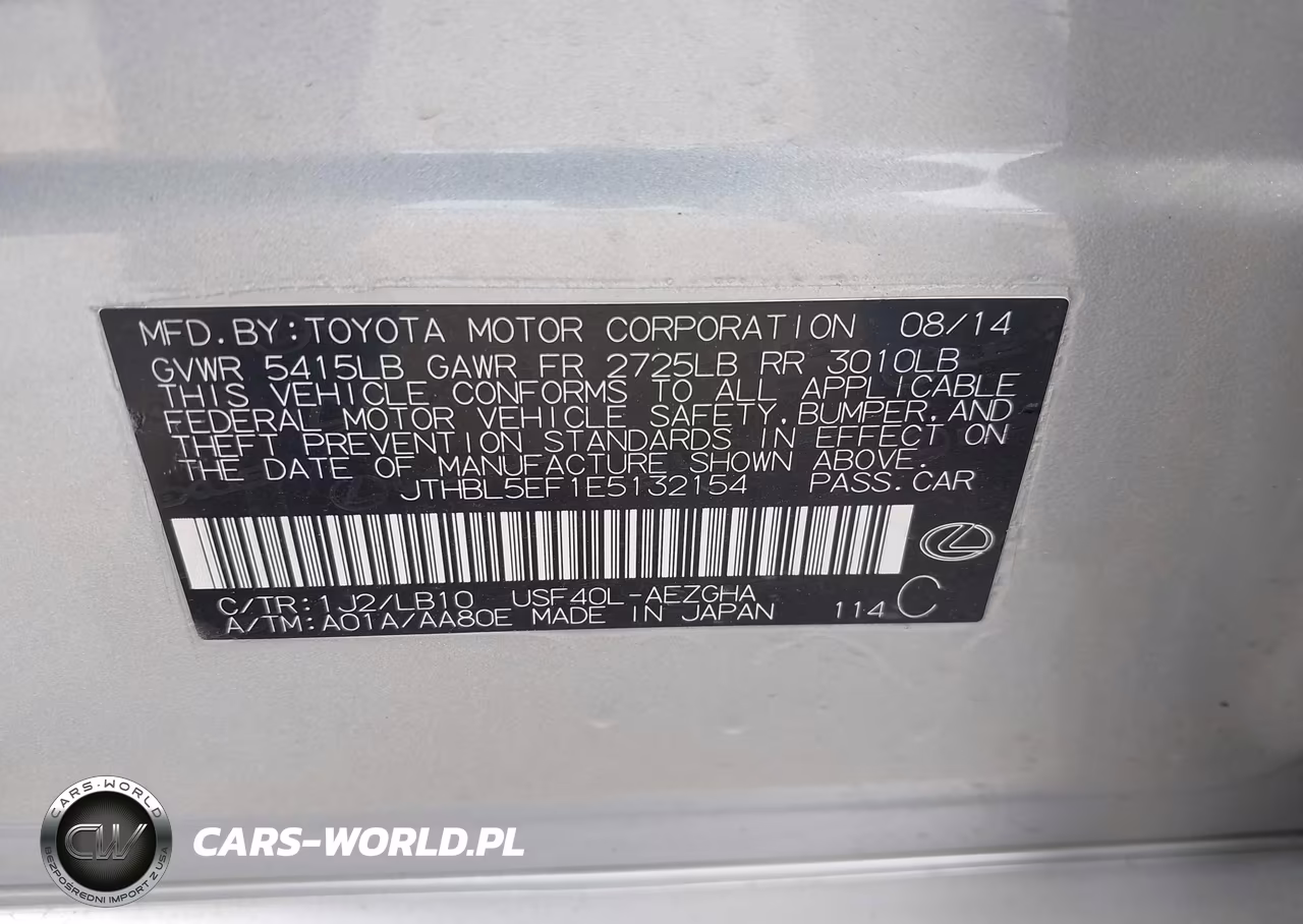 2014 Lexus Ls 460 VIN:JTHBL5EF1E5132154 - 9