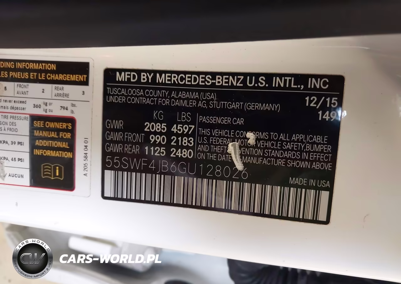 2016 Mercedes-Benz C 300 VIN:55SWF4JB6GU128026 - 9