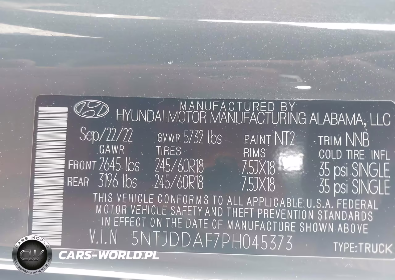 2023 Hyundai Santa Cruz Sel Premium VIN:5NTJDDAF7PH045373 - 9