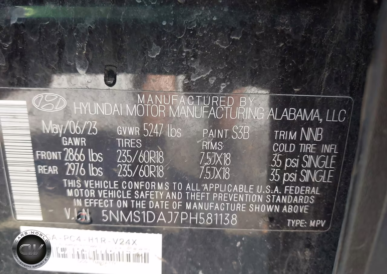 2023 Hyundai Santa Fe Se VIN:5NMS1DAJ7PH581138 - 9