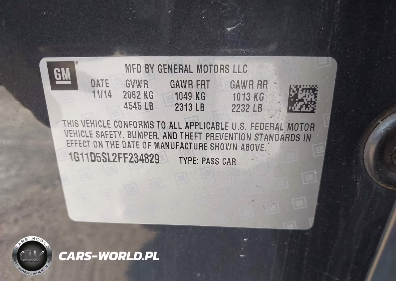 2015 Chevrolet Malibu 2Lt VIN:1G11D5SL2FF234829 - 9
