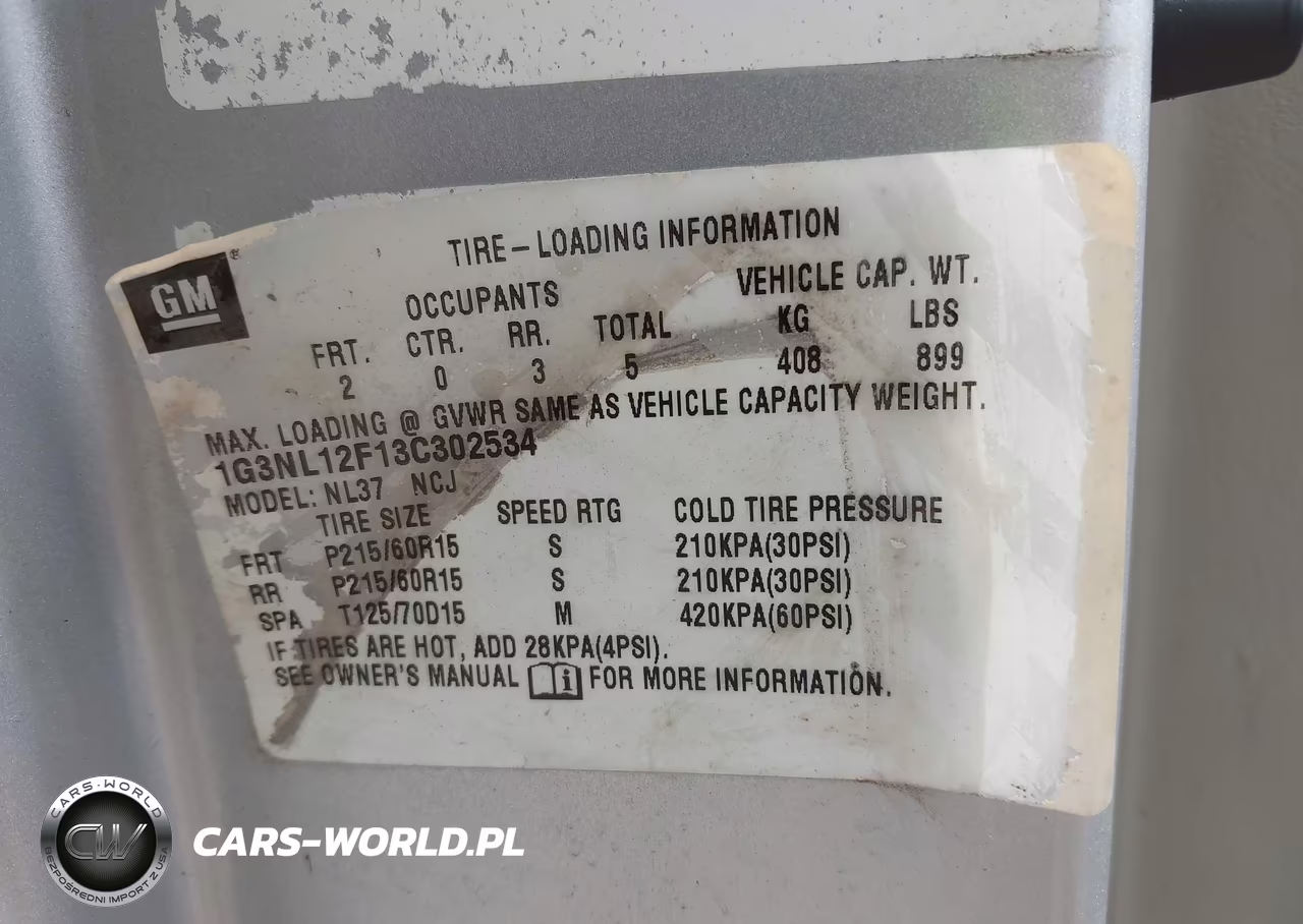 2003 Oldsmobile Alero Gl1 VIN:1G3NL12F13C302534 - 9