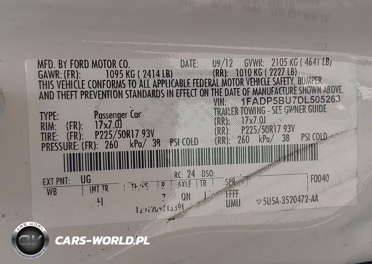 2013 Ford C-Max Hybrid Sel VIN:1FADP5BU7DL505263 - 9