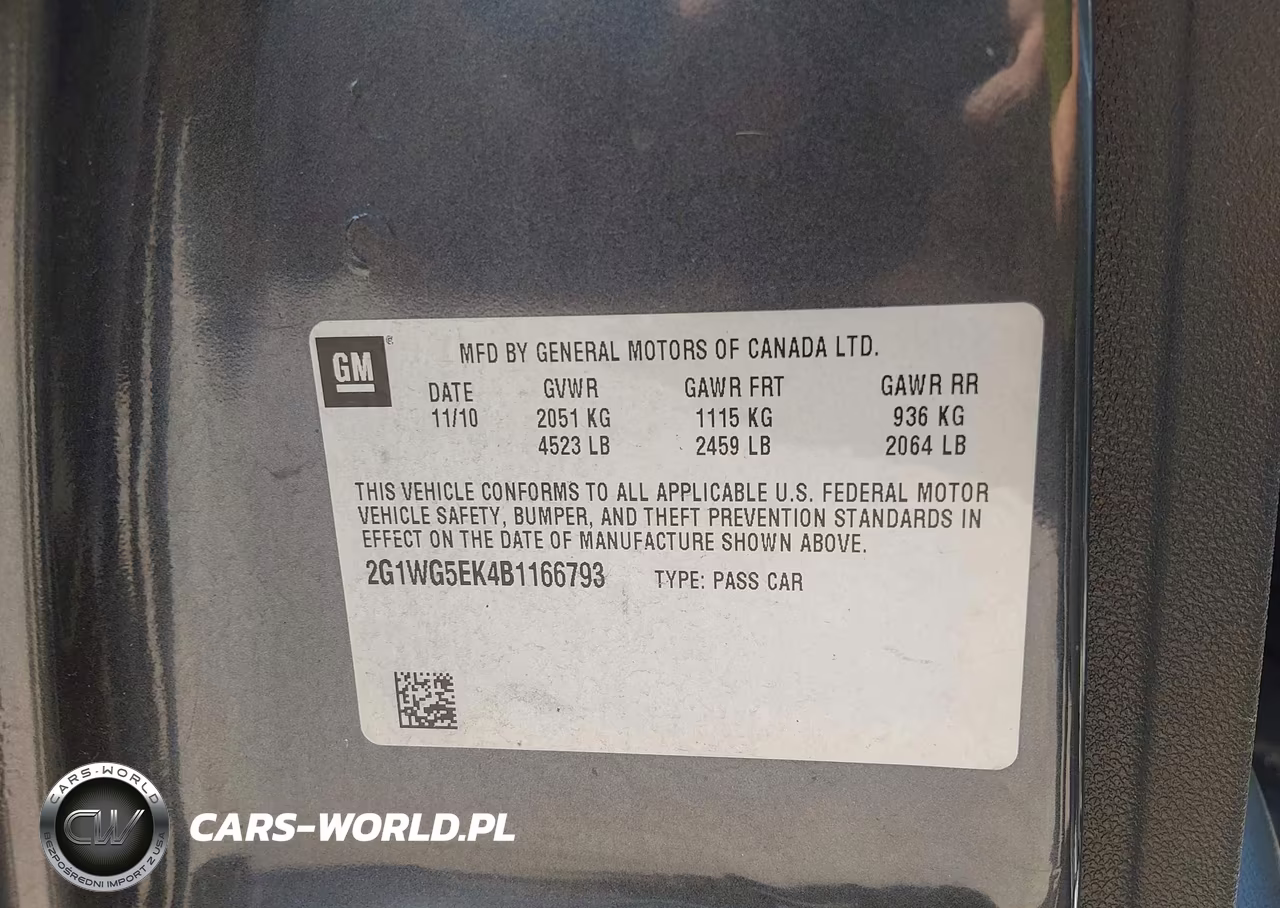 2011 Chevrolet Impala Lt VIN:2G1WG5EK4B1166793 - 9