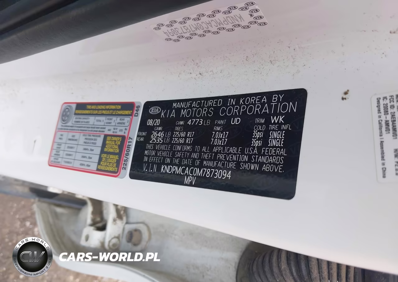 2021 Kia Sportage Lx VIN:KNDPMCAC0M7873094 - 9