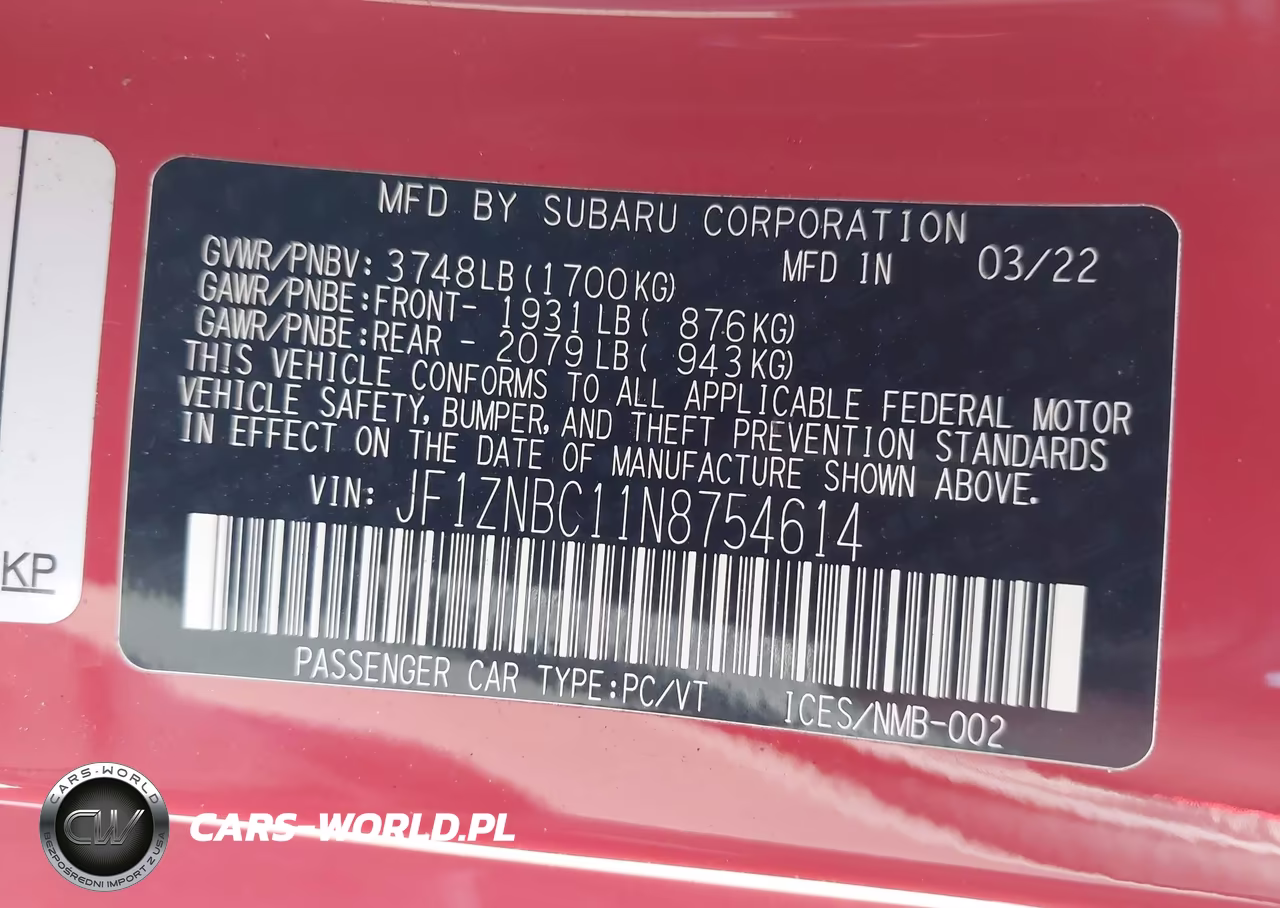 2022 Toyota Gr86 VIN:JF1ZNBC11N8754614 - 9