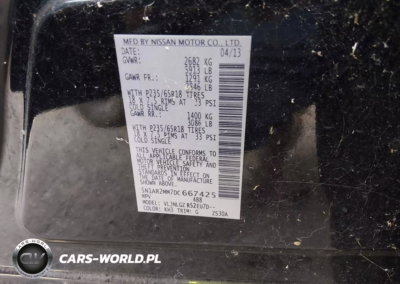 2013 Nissan Pathfinder Sl VIN:5N1AR2MM7DC667425 - 9