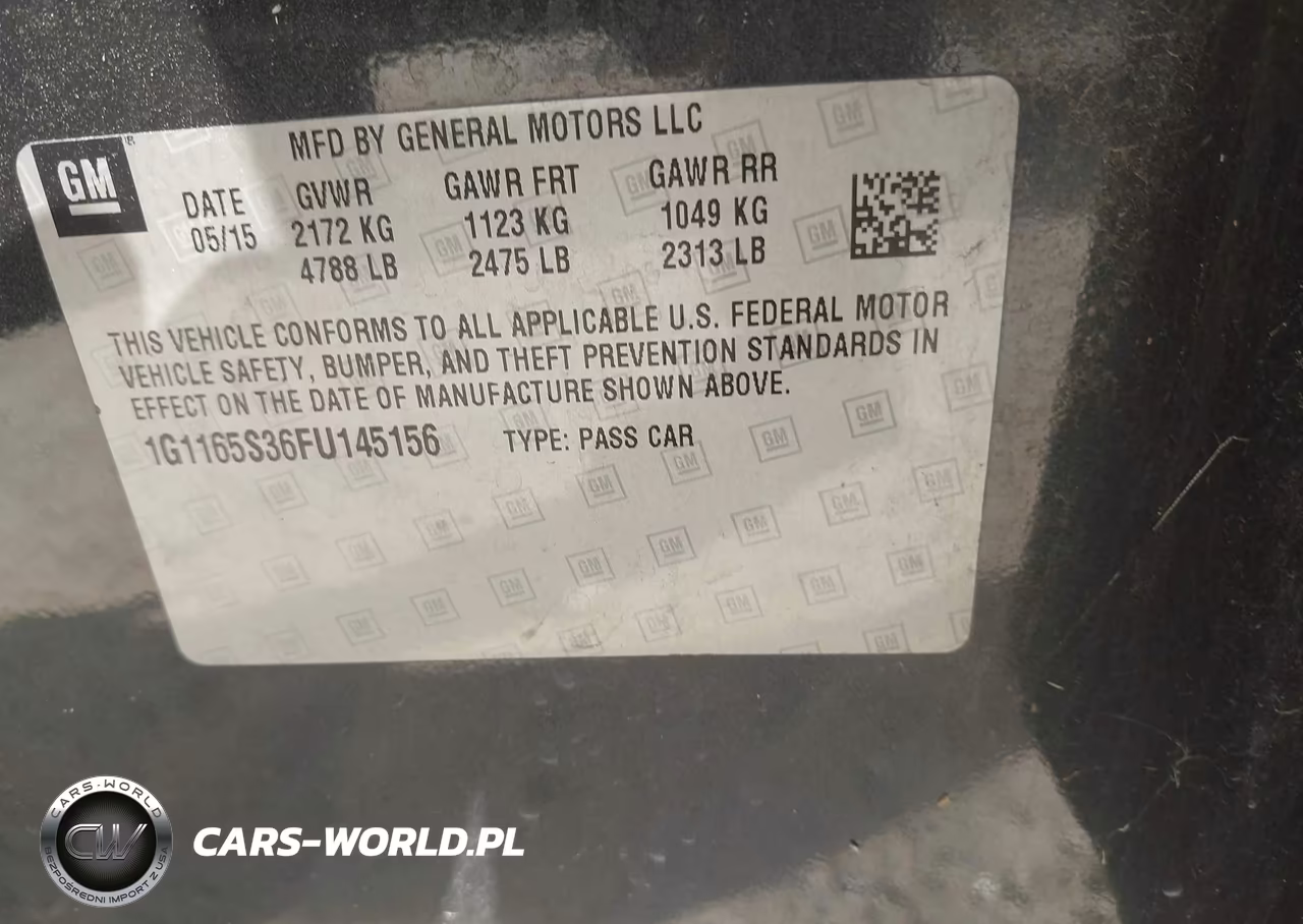 2015 Chevrolet Impala 2Lz VIN:1G1165S36FU145156 - 9