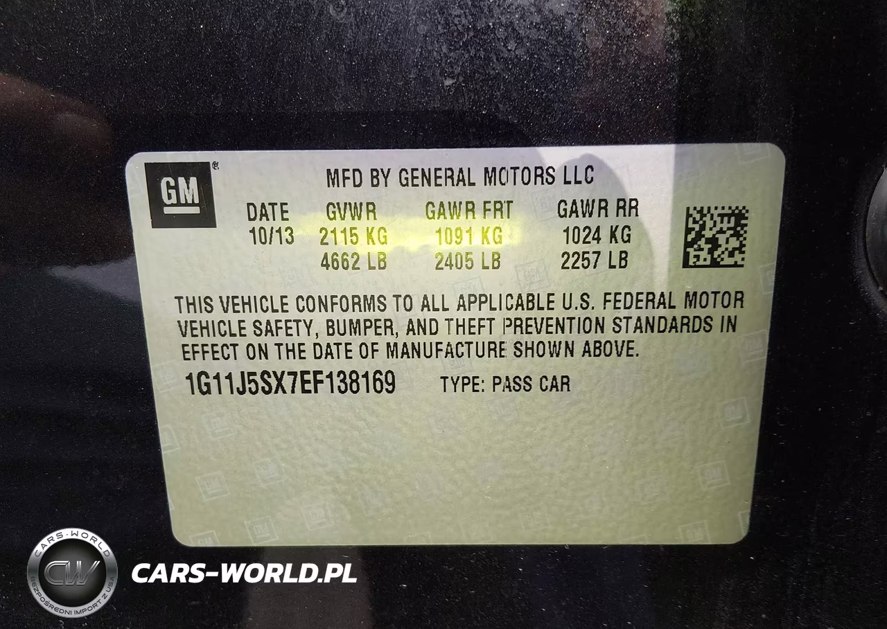 2014 Chevrolet Malibu 2Lz VIN:1G11J5SX7EF138169 - 9