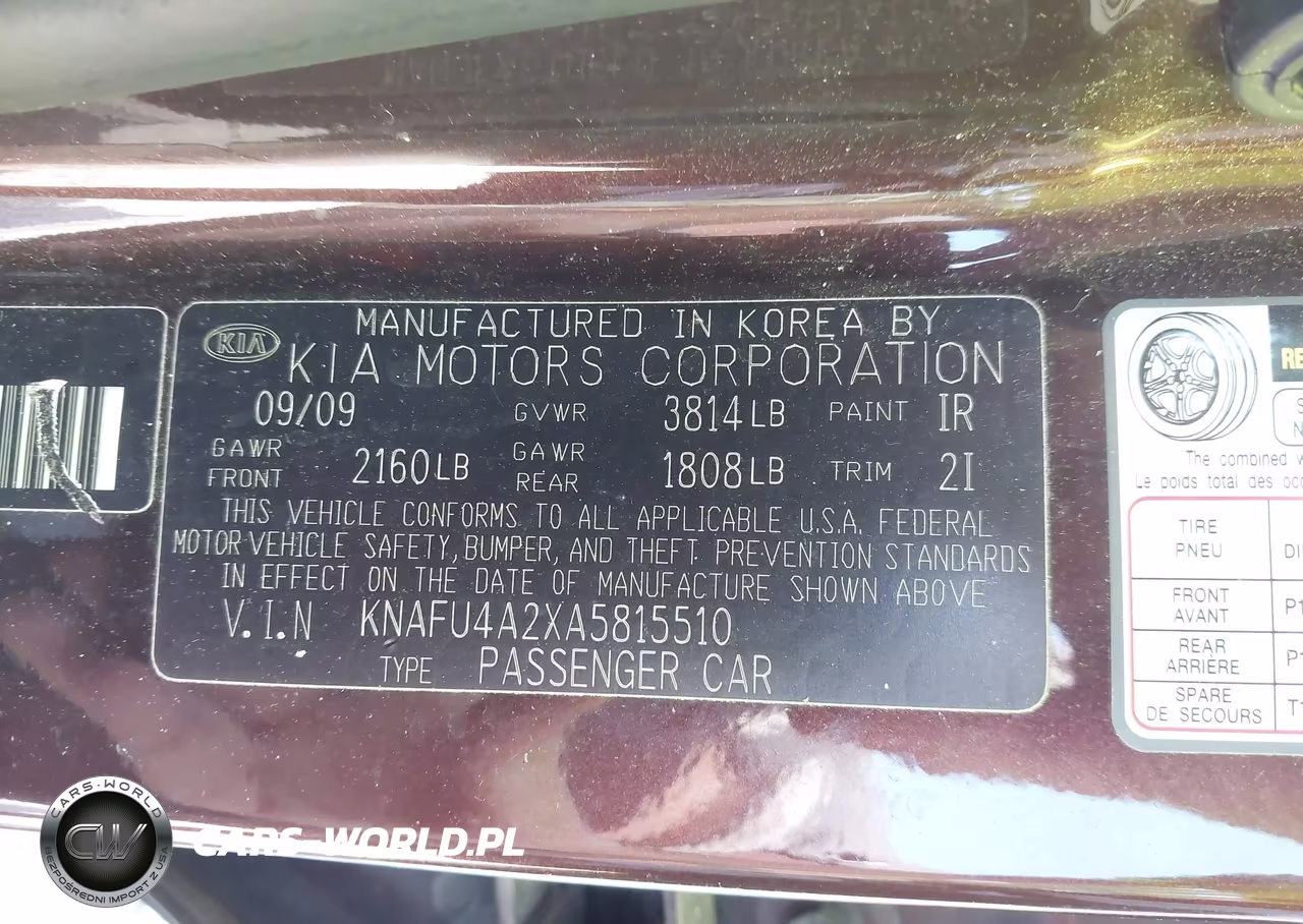 2010 Kia Forte Ex VIN:KNAFU4A2XA5815510 - 9