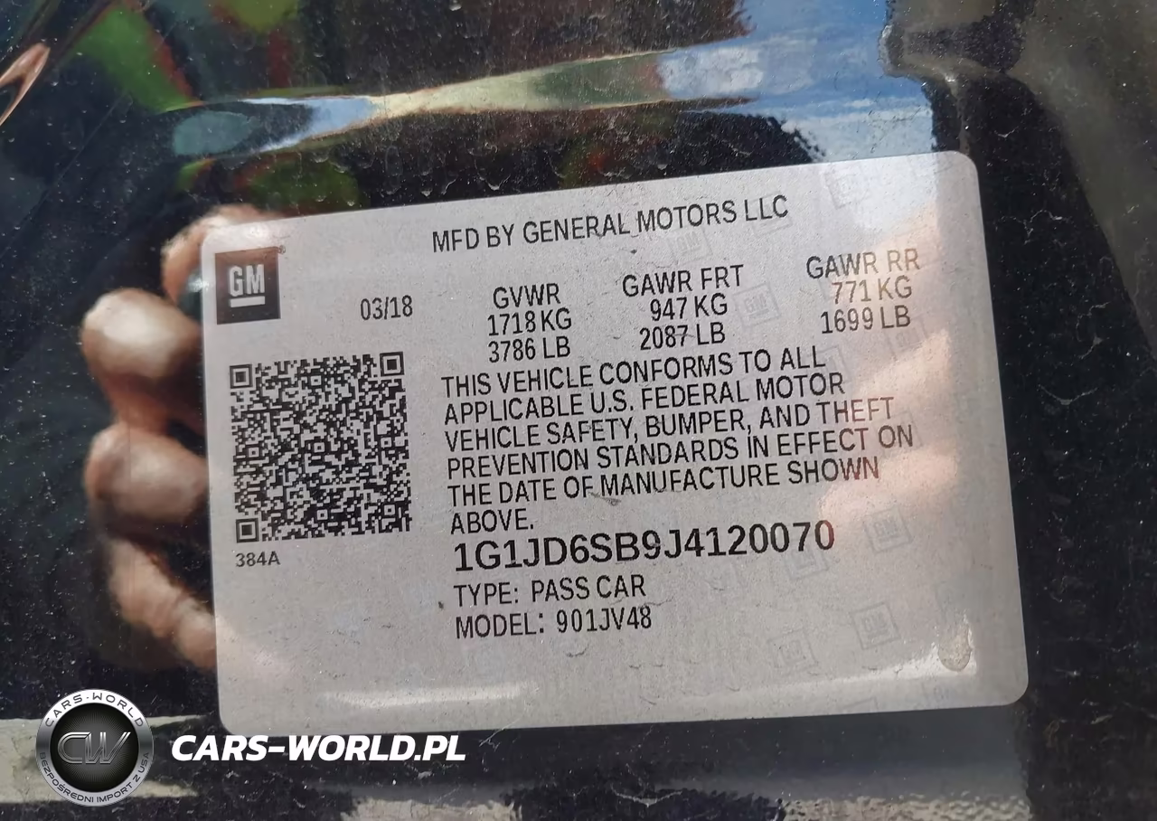 2018 Chevrolet Sonic Lt Auto VIN:1G1JD6SB9J4120070 - 9