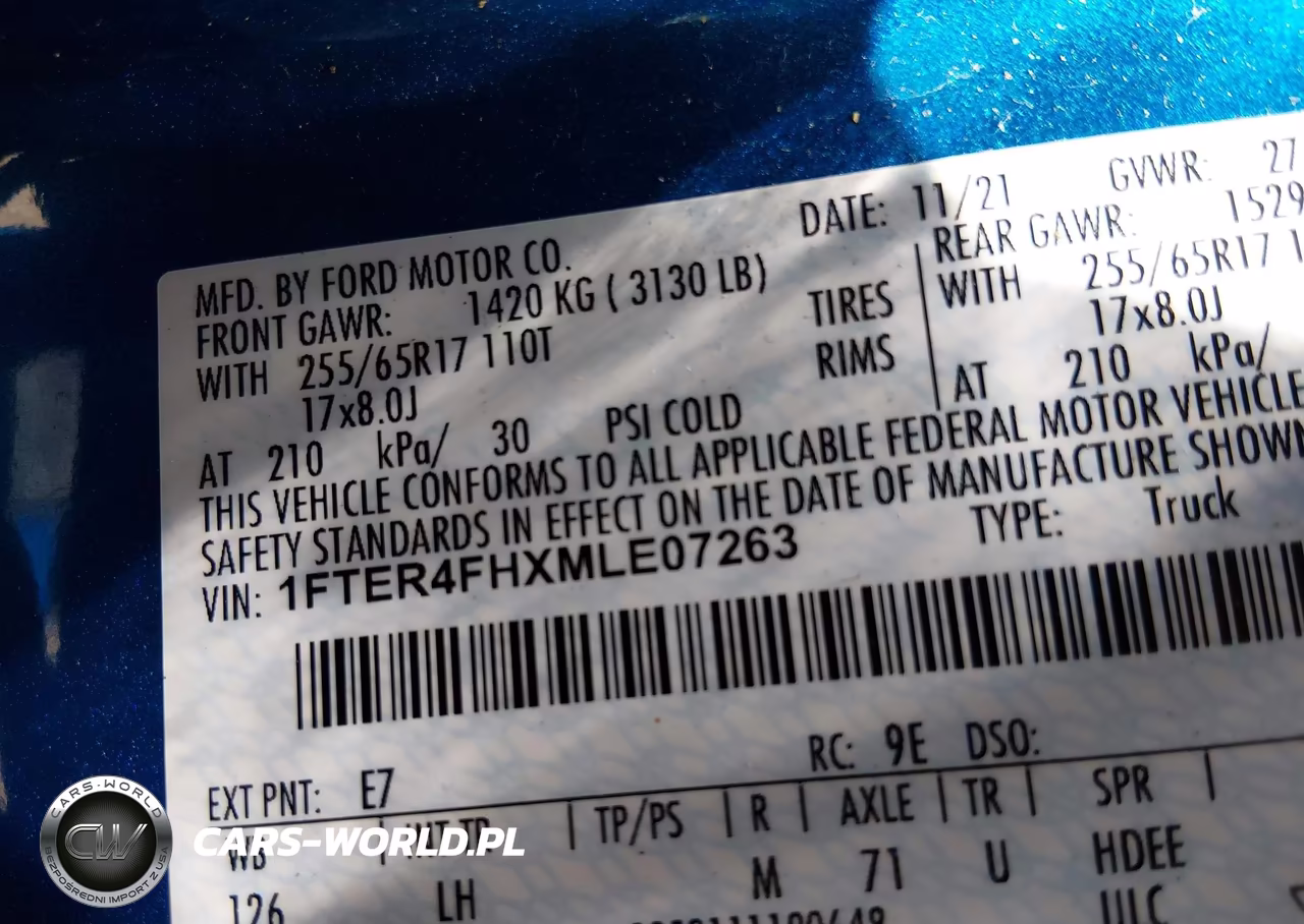 2021 Ford Ranger Xlt VIN:1FTER4FHXMLE07263 - 9