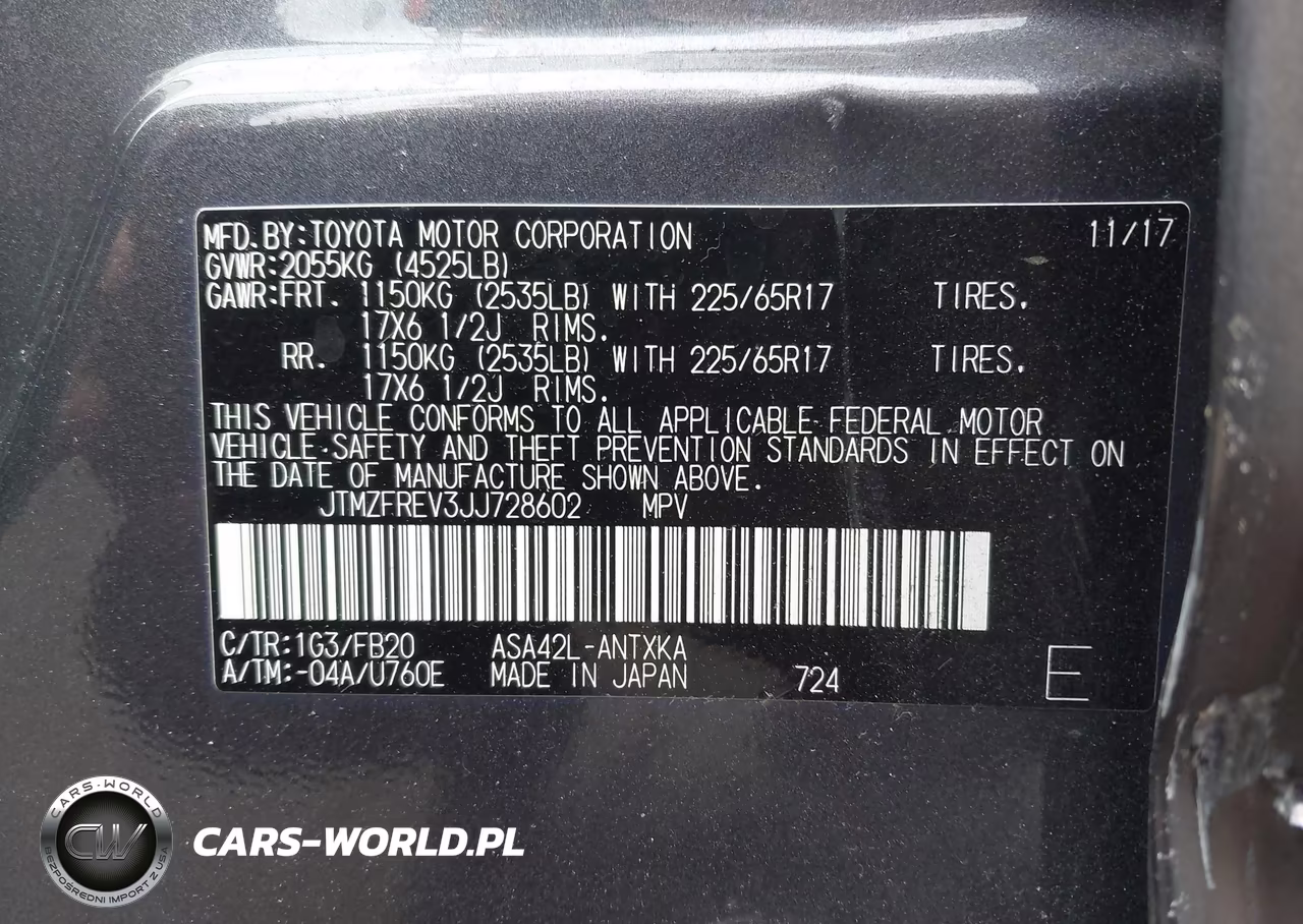 2018 Toyota Rav4 Le VIN:JTMZFREV3JJ728602 - 9