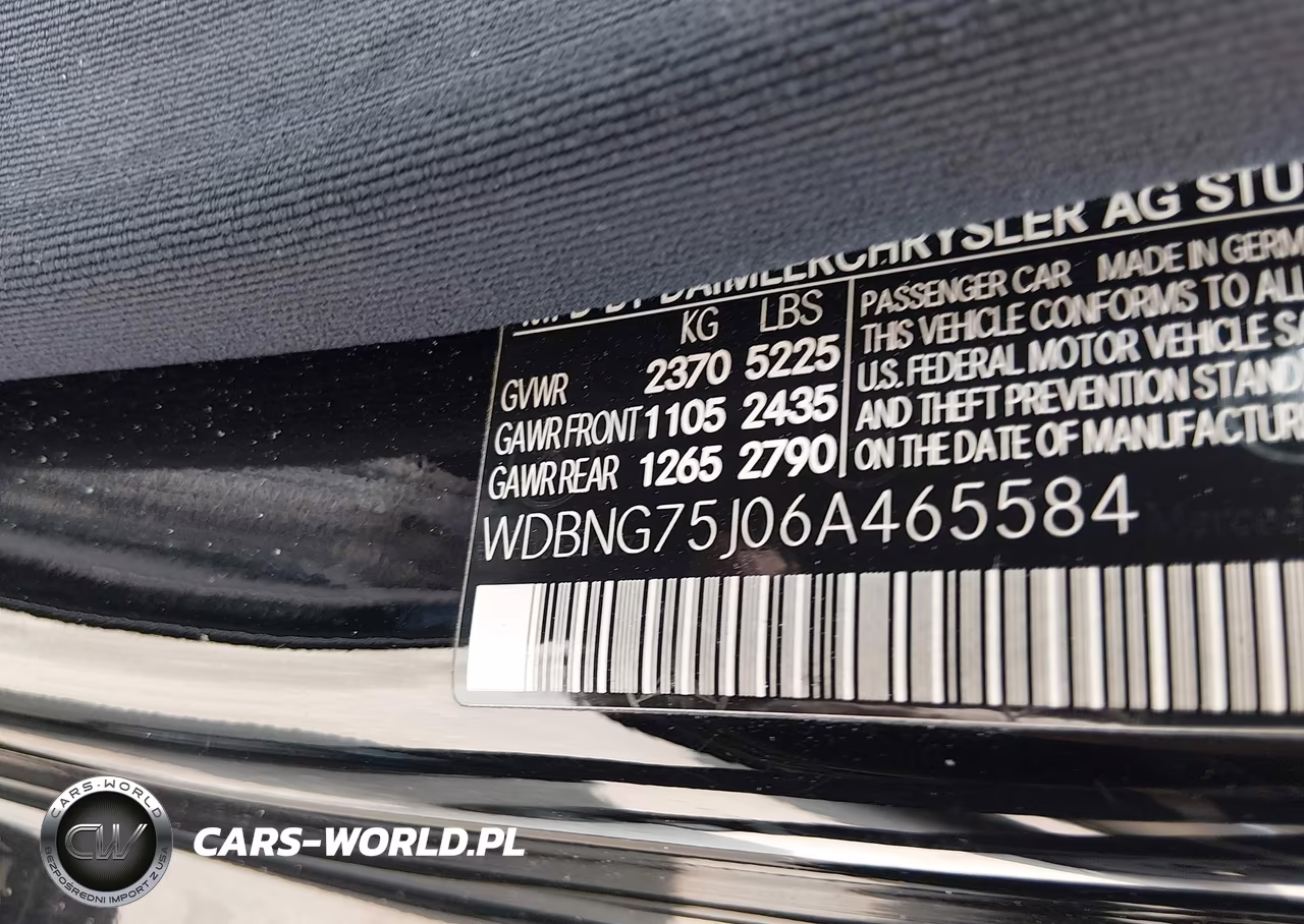 2006 Mercedes-Benz S 500 VIN:WDBNG75J06A465584 - 9