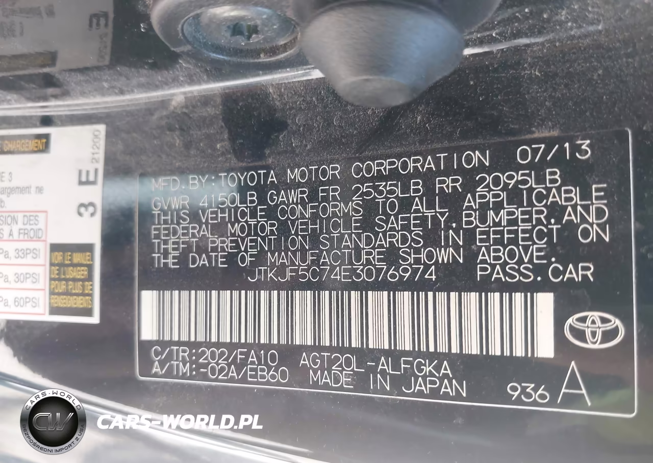 2014 Scion Tc VIN:JTKJF5C74E3076974 - 9