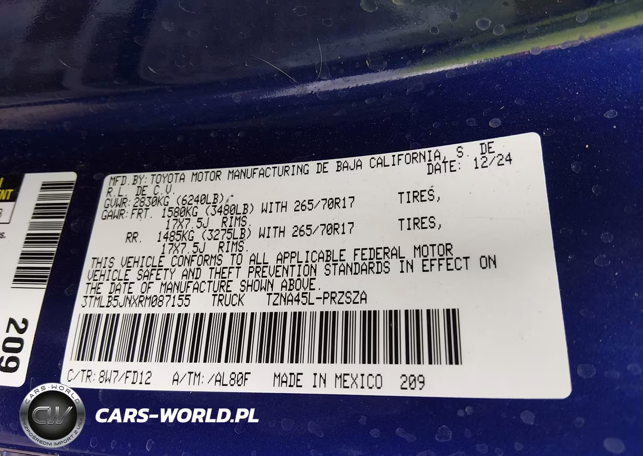 2024 Toyota Tacoma Trd Off Road VIN:3TMLB5JNXRM087155 - 9