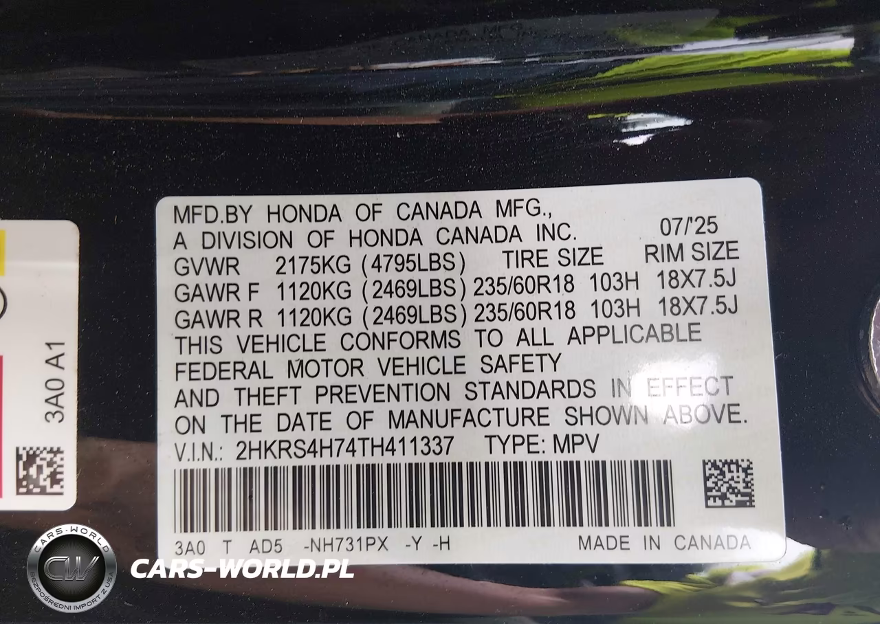 2026 Honda Cr-V Exl VIN:2HKRS4H74TH411337 - 9