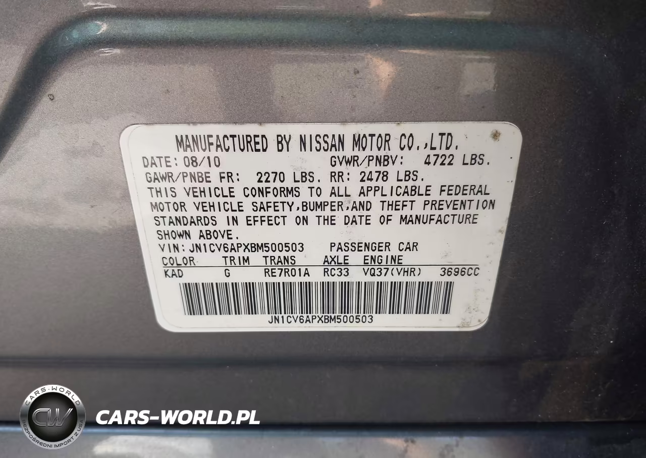 2011 Infiniti G37 Journey VIN:JN1CV6APXBM500503 - 9