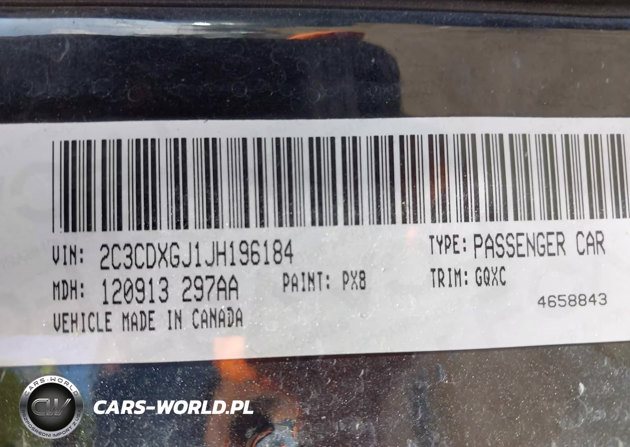 2018 Dodge Charger R-T Scat Pack Rwd VIN:2C3CDXGJ1JH196184 - 9