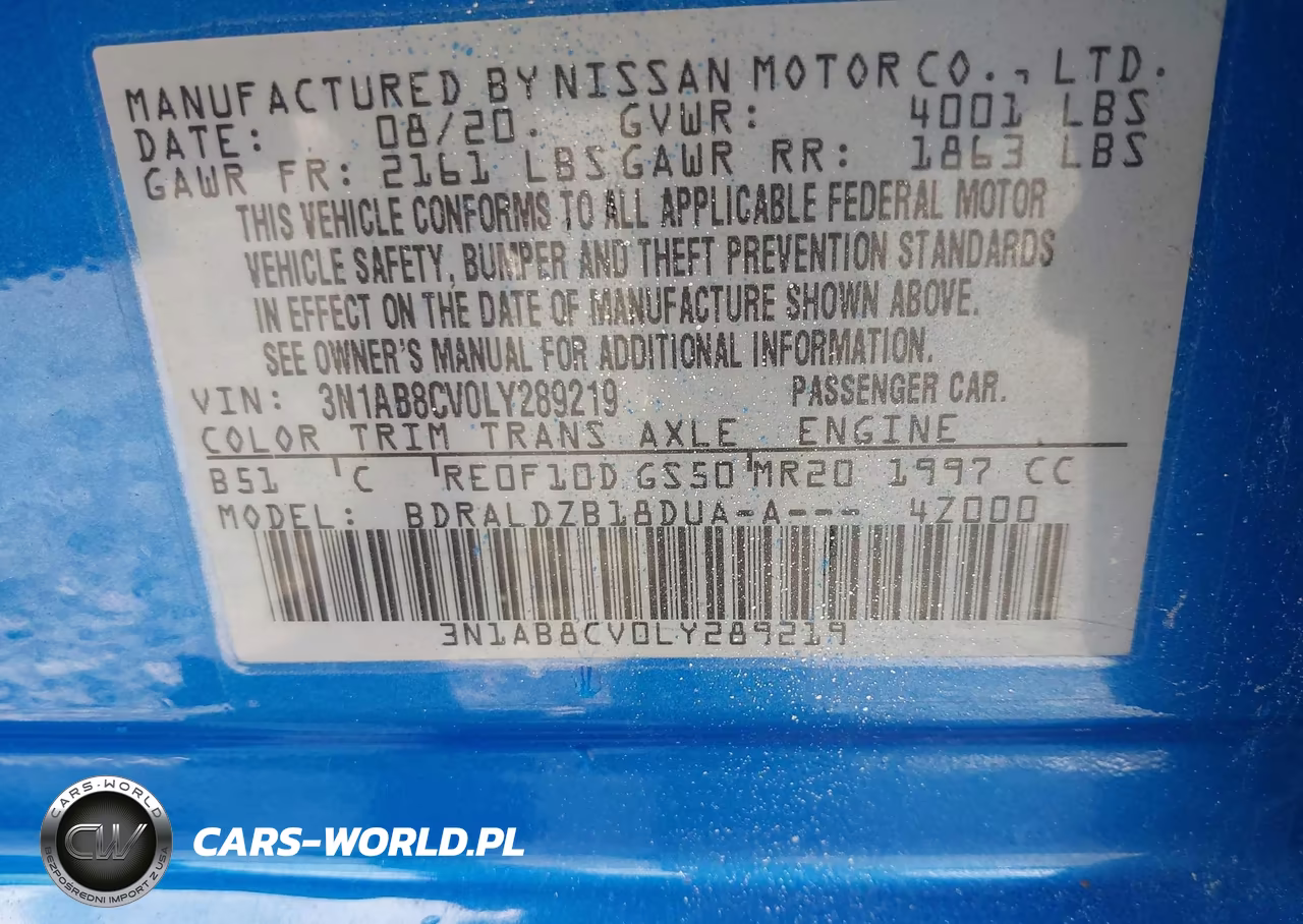 2020 Nissan Sentra Sv Xtronic Cvt VIN:3N1AB8CV0LY289219 - 9