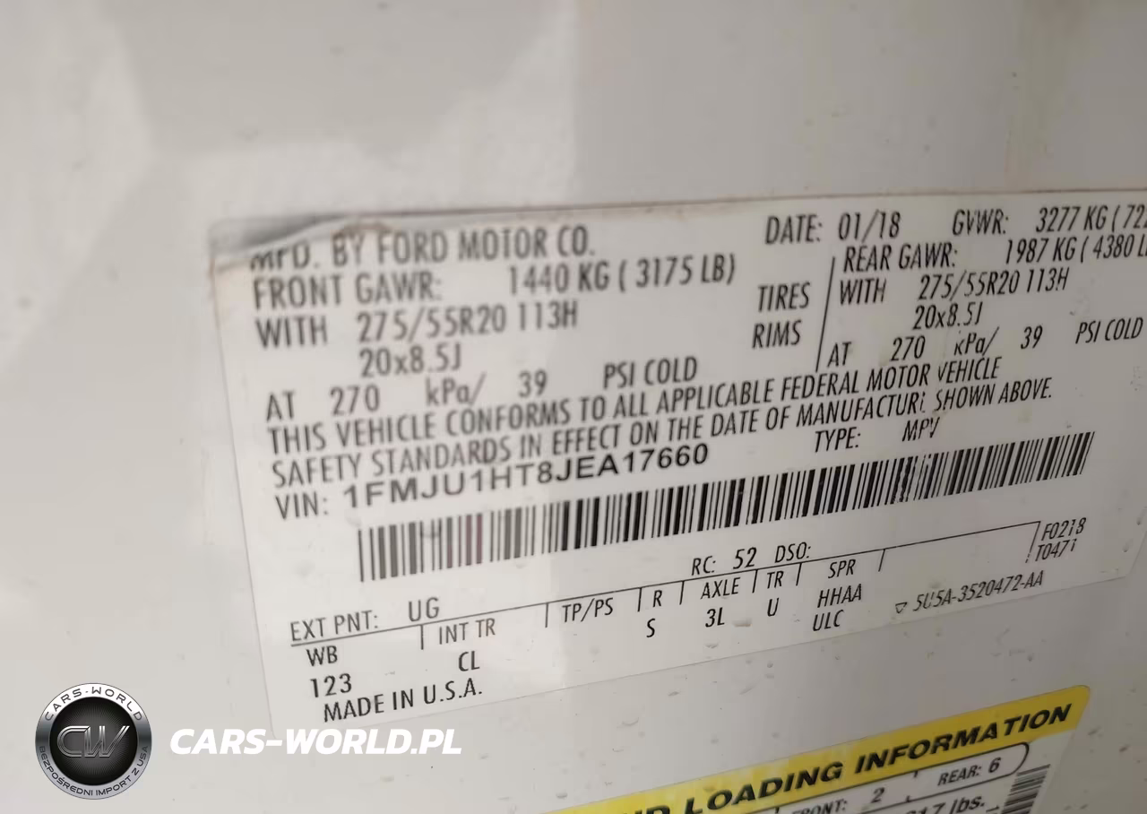 2018 Ford Expedition Xlt VIN:1FMJU1HT8JEA17660 - 9