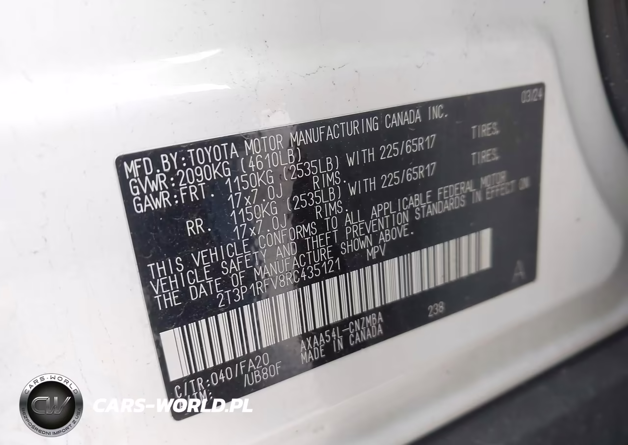 2024 Toyota Rav4 Xle VIN:2T3P1RFV8RC435121 - 9