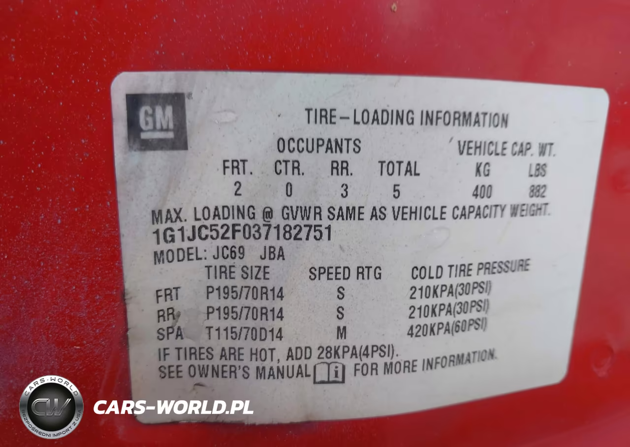 2003 Chevrolet Cavalier VIN:1G1JC52F037182751 - 9