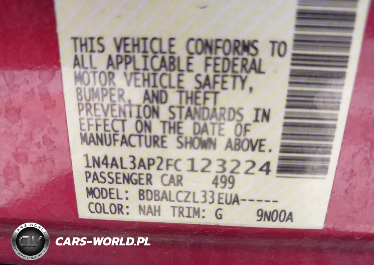 2015 Nissan Altima 2.5-2.5 S-2.5 Sl-2.5 Sv VIN:1N4AL3AP2FC123224 - 9