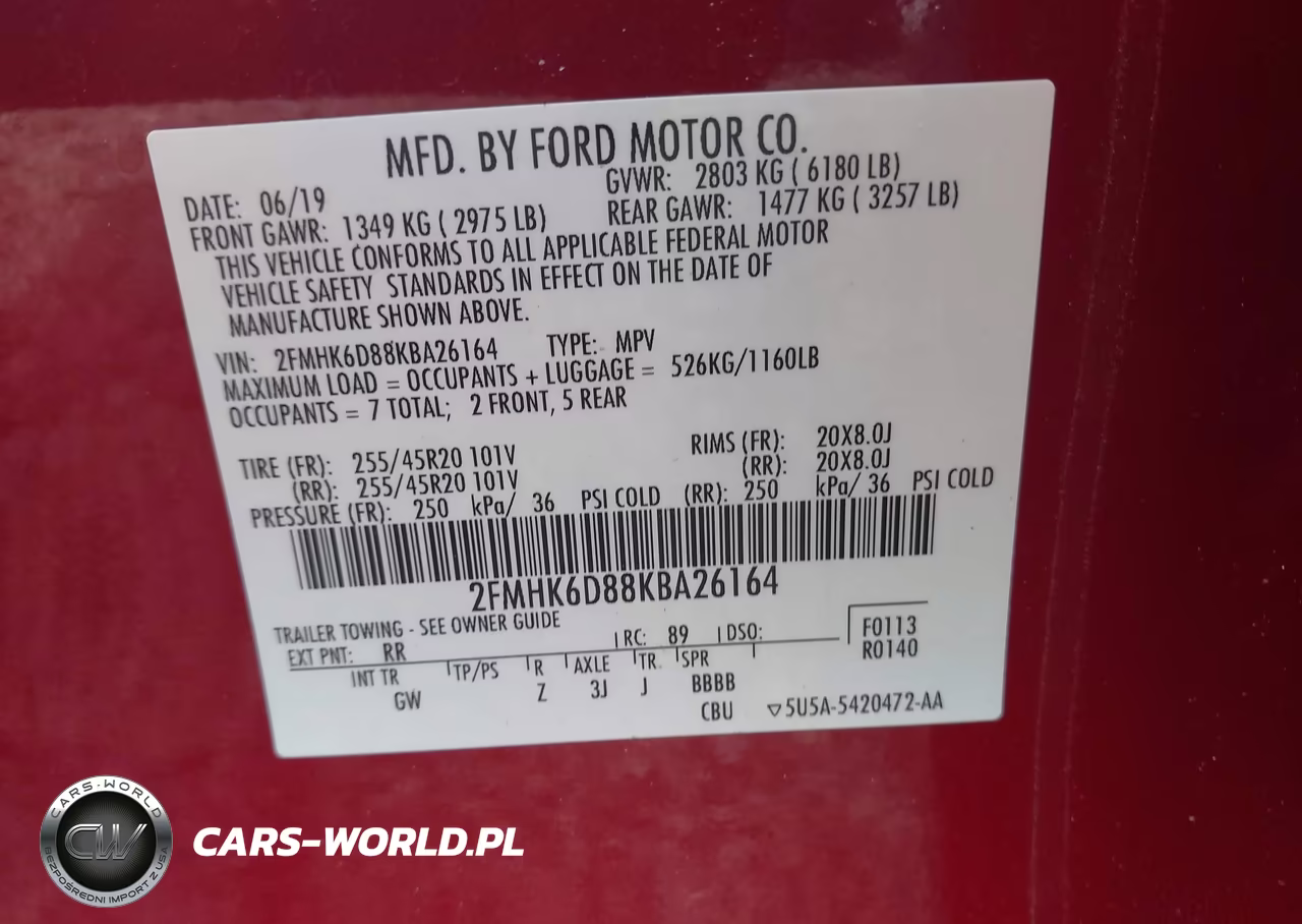 2019 Ford Flex Limited VIN:2FMHK6D88KBA26164 - 9
