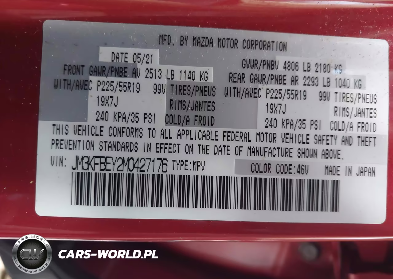 2021 Mazda Cx-5 Signature VIN:JM3KFBEY2M0427176 - 9