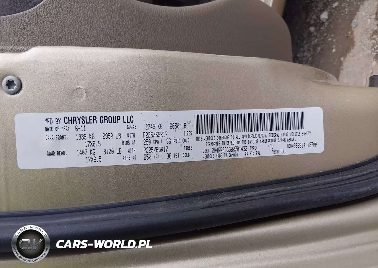 2011 Chrysler Town & Country Limited VIN:2A4RR6DG5BR781432 - 9