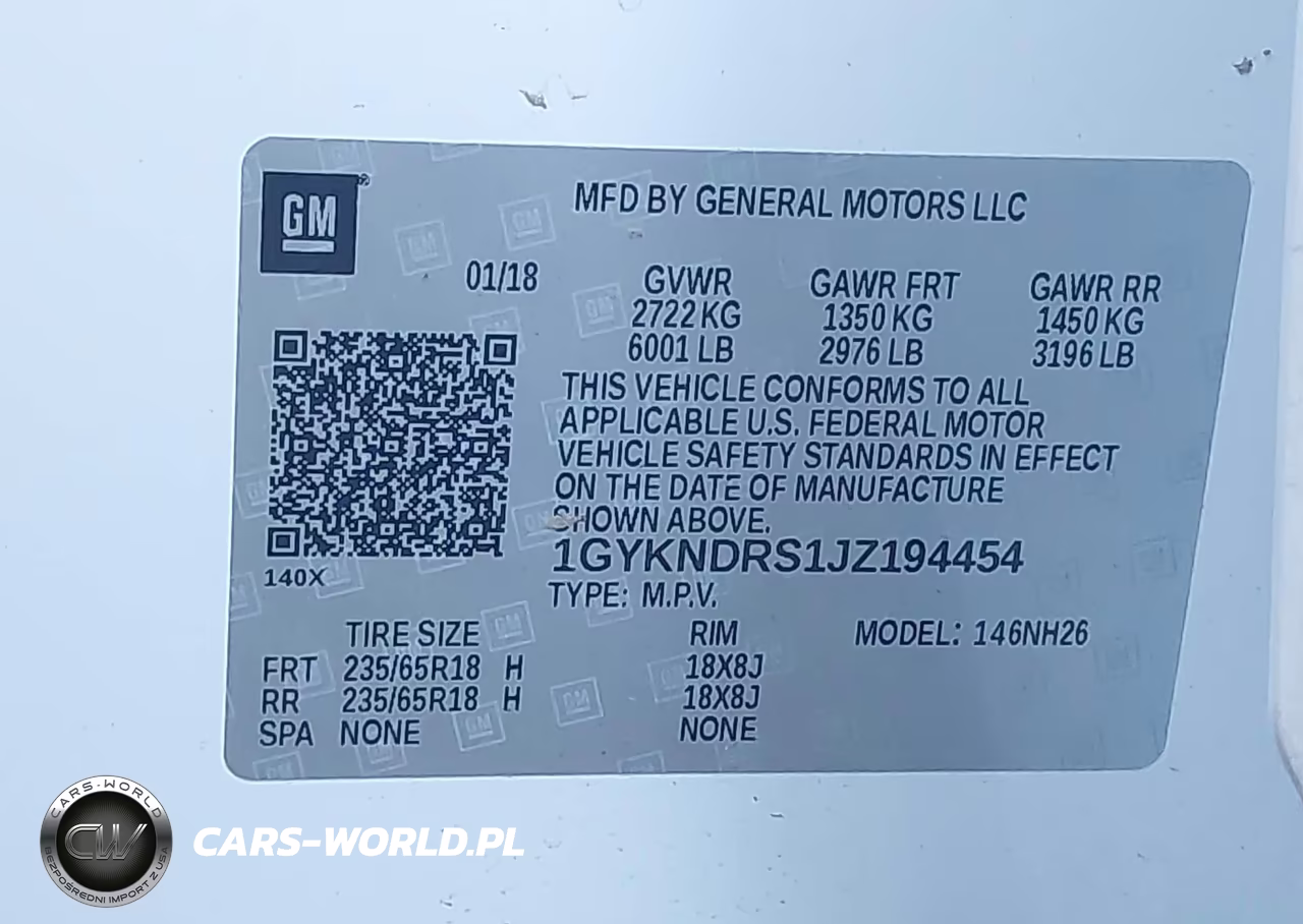 2018 Cadillac Xt5 Luxury VIN:1GYKNDRS1JZ194454 - 9