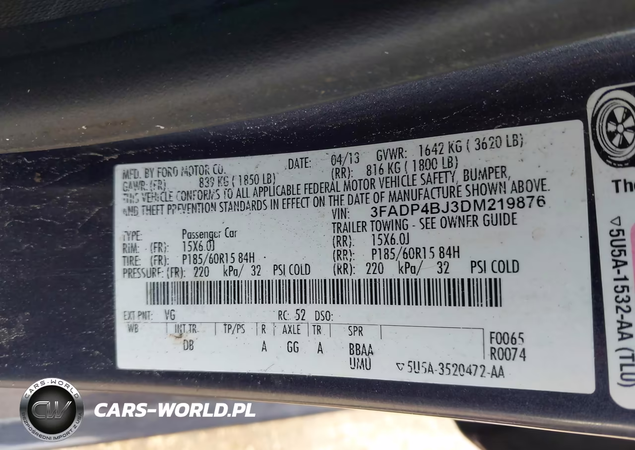 2013 Ford Fiesta Se VIN:3FADP4BJ3DM219876 - 9