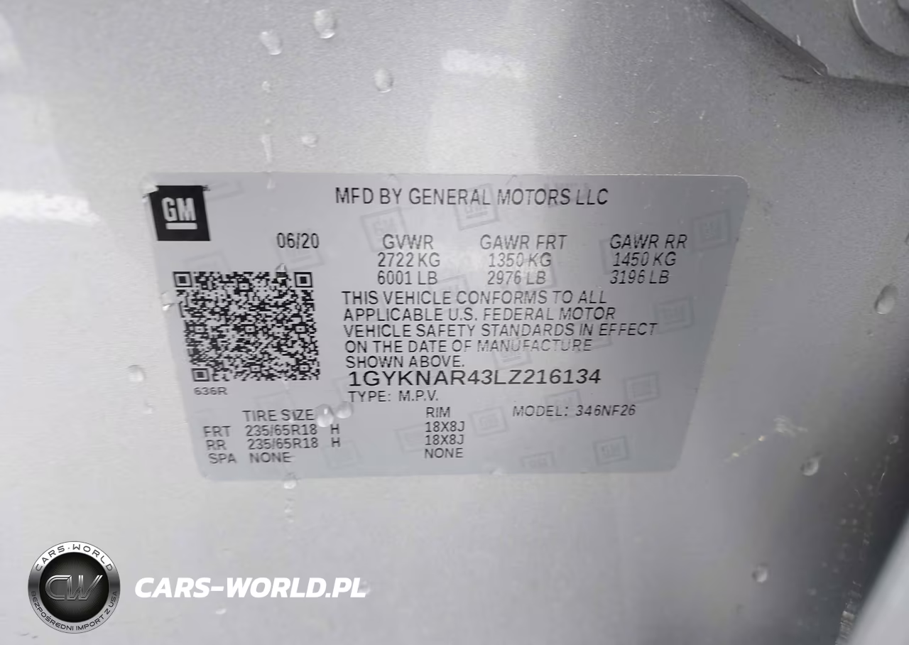 2020 Cadillac Xt5 Fwd Luxury VIN:1GYKNAR43LZ216134 - 9