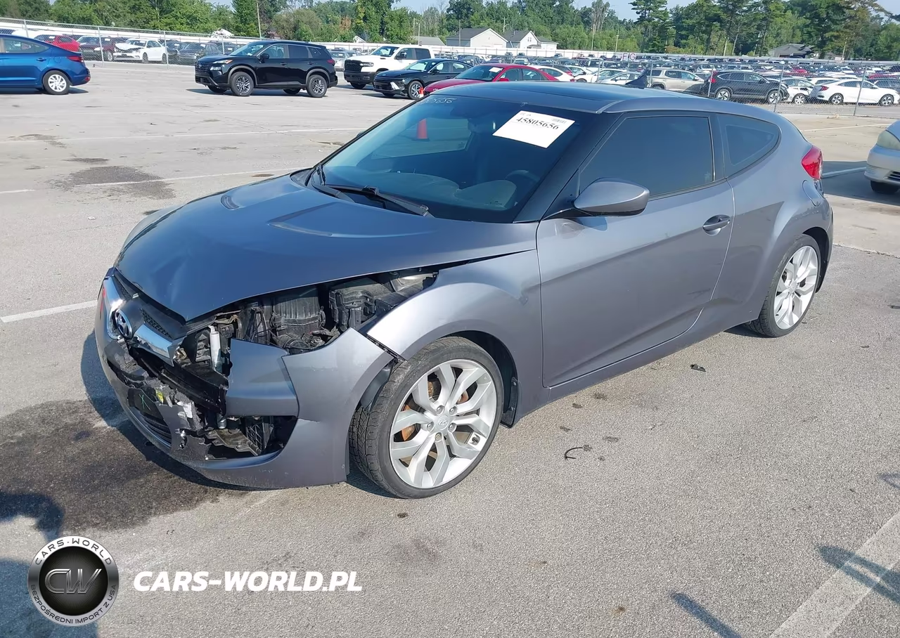 2012 Hyundai Veloster Base W-Black VIN:KMHTC6AD1CU077218 - 2