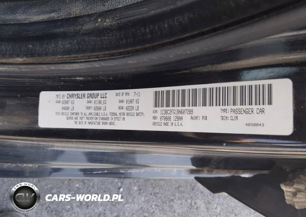 2011 Chrysler 200 Limited VIN:1C3BC2FG1BN607289 - 9