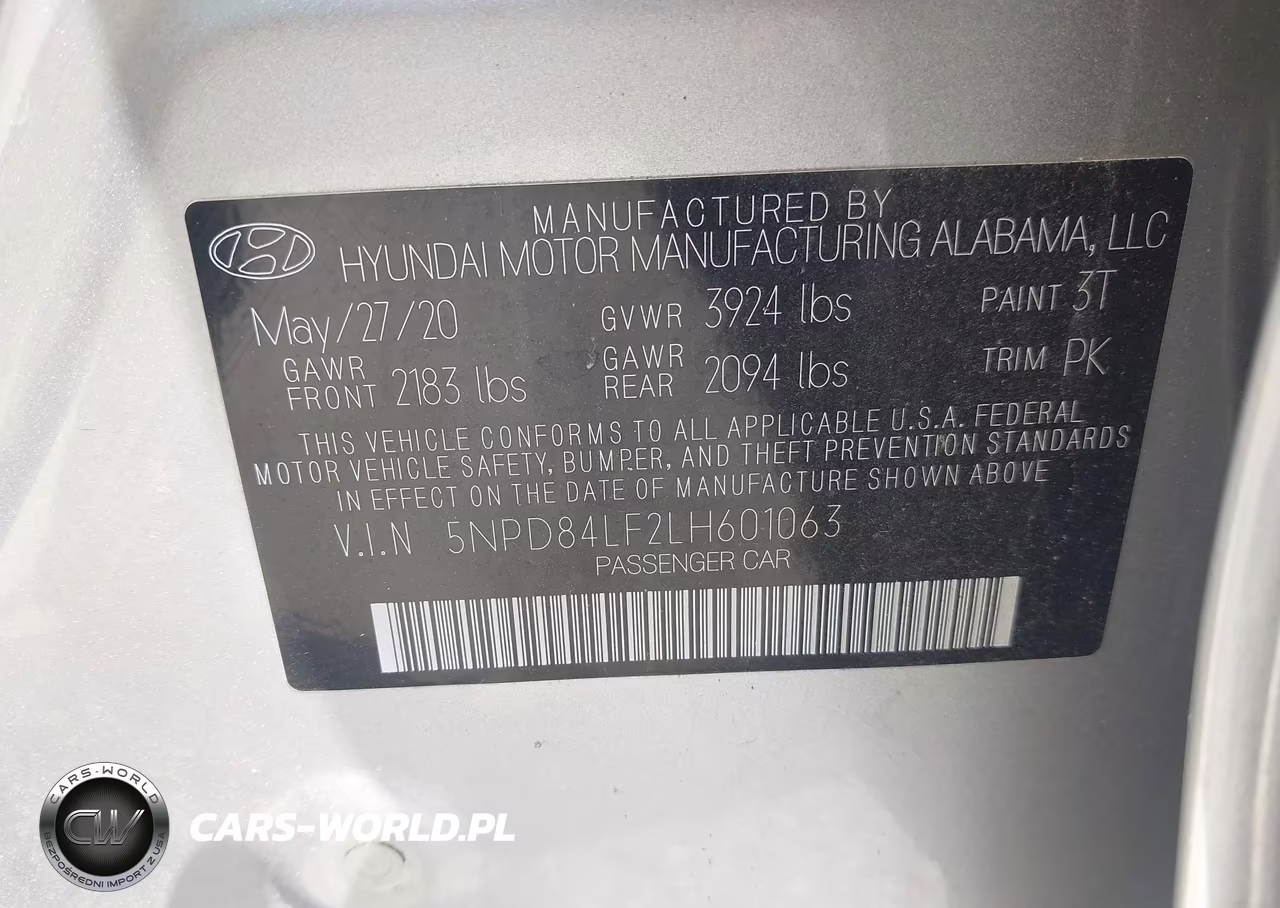 2020 Hyundai Elantra Sel VIN:5NPD84LF2LH601063 - 9