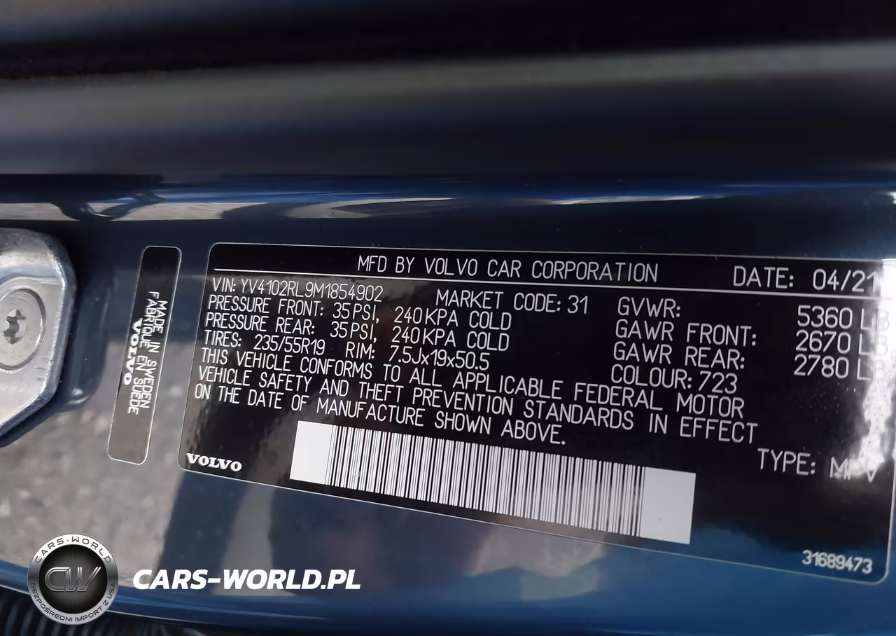 2021 Volvo Xc60 T5 Inscription VIN:YV4102RL9M1854902 - 9