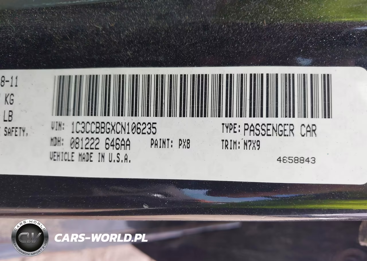 2012 Chrysler 200 Touring VIN:1C3CCBBGXCN106235 - 9