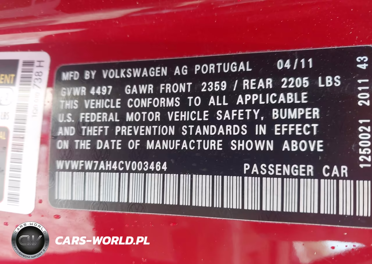 2012 Volkswagen Eos Lux VIN:WVWFW7AH4CV003464 - 9