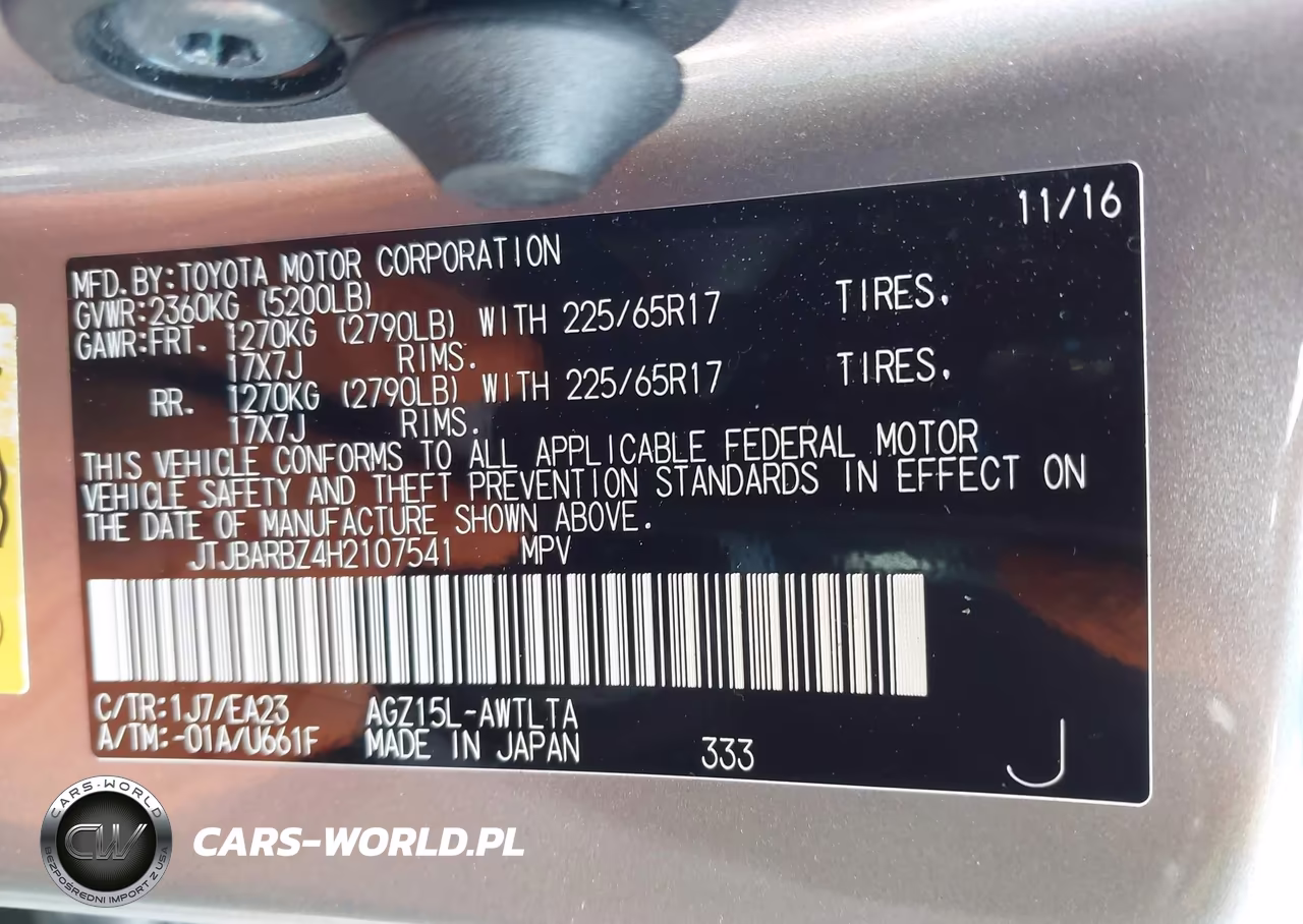 2017 Lexus Nx 200T VIN:JTJBARBZ4H2107541 - 9