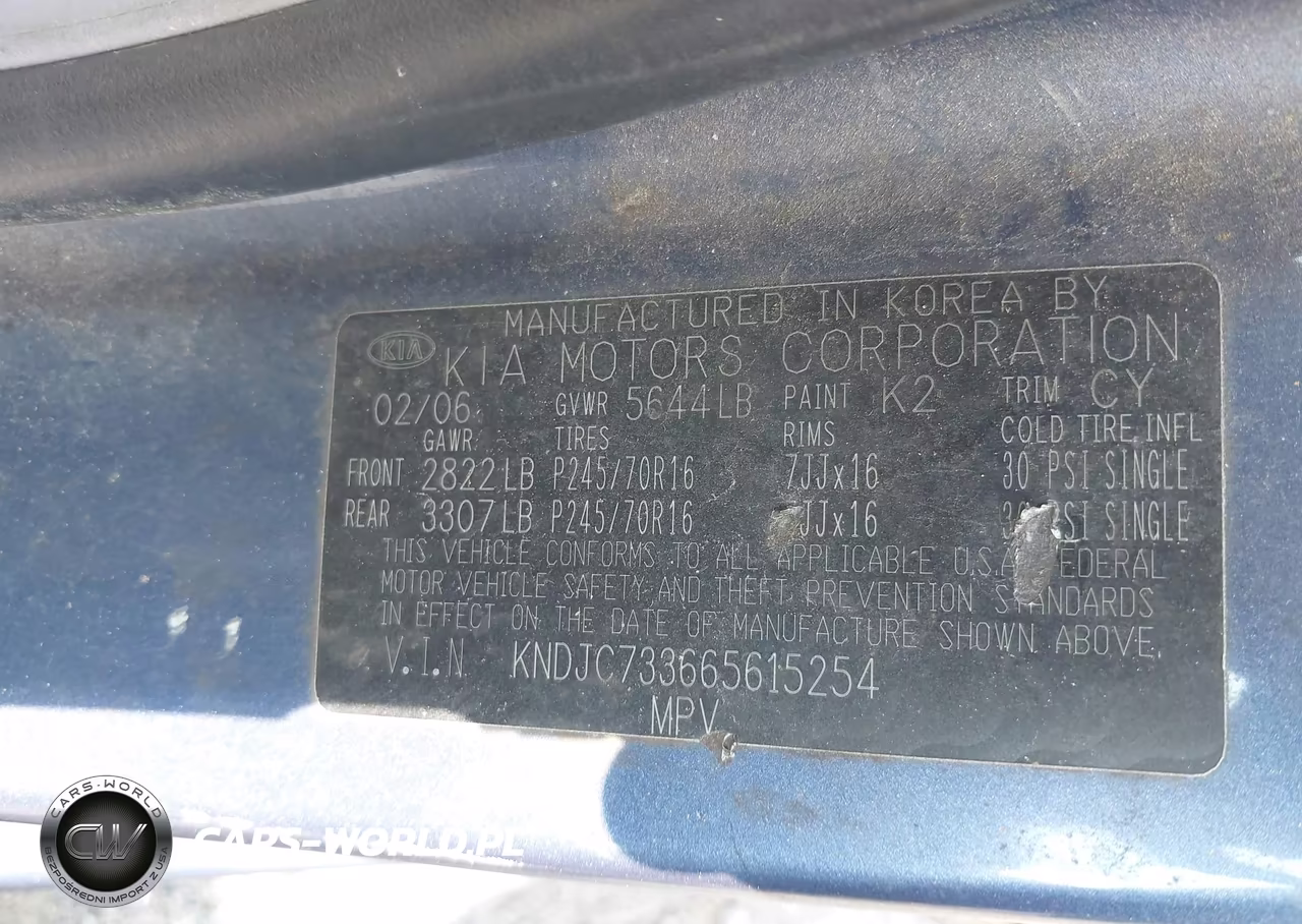 2006 Kia Sorento Ex-Lx VIN:KNDJC733665615254 - 9