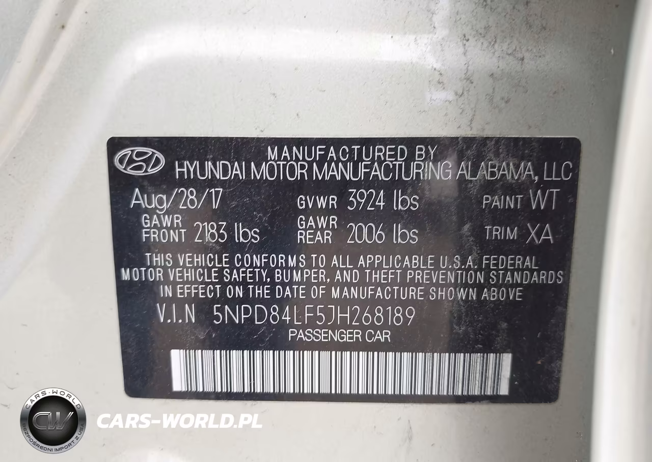 2018 Hyundai Elantra Sel VIN:5NPD84LF5JH268189 - 9
